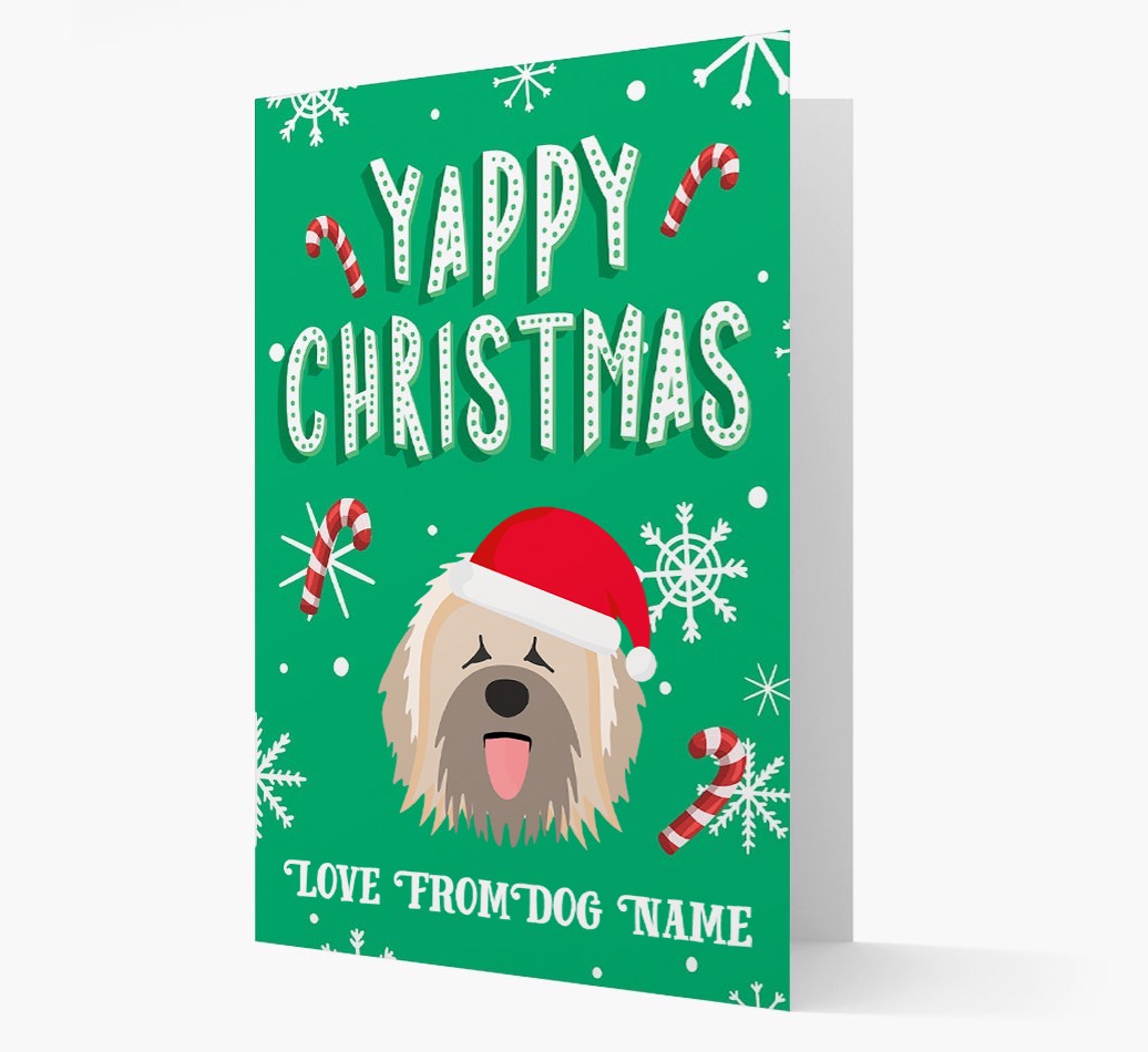 Yappy Christmas: Personalized {breedFullName} Christmas Card