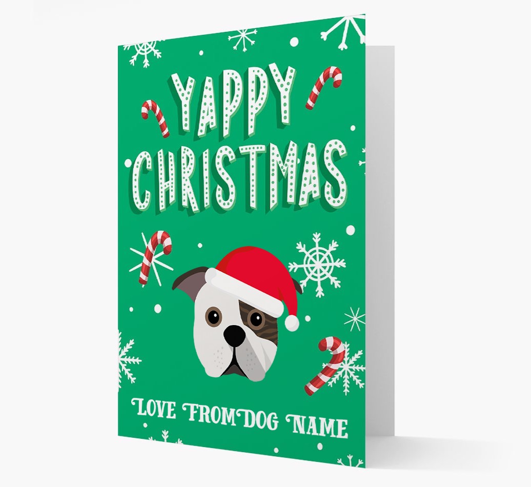 Yappy Christmas: Personalized {breedFullName} Christmas Card