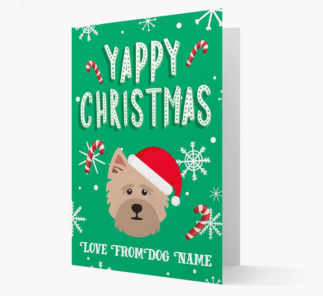 Yappy Christmas: Personalized {breedFullName} Christmas Card