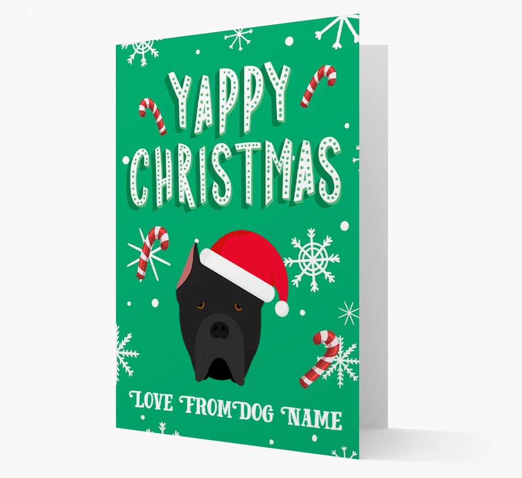 Yappy Christmas: Personalized {breedFullName} Christmas Card