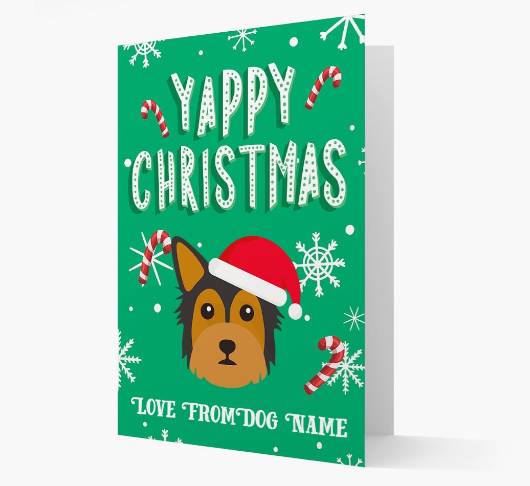 Yappy Christmas: Personalized {breedFullName} Christmas Card