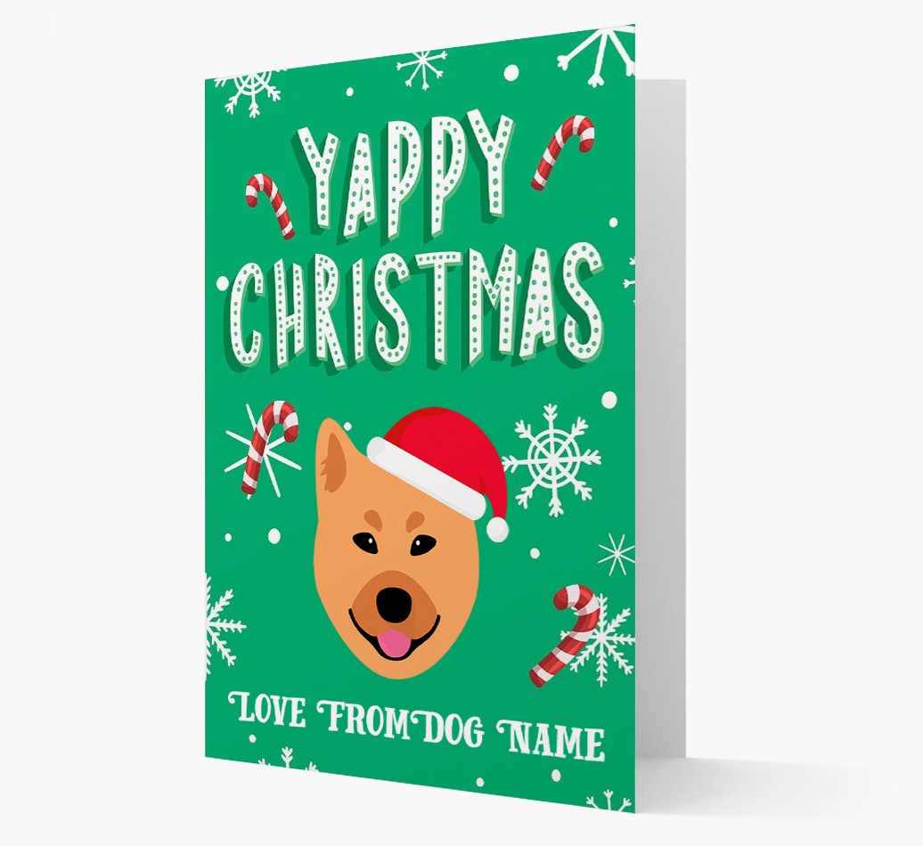 Yappy Christmas: Personalized {breedFullName} Christmas Card