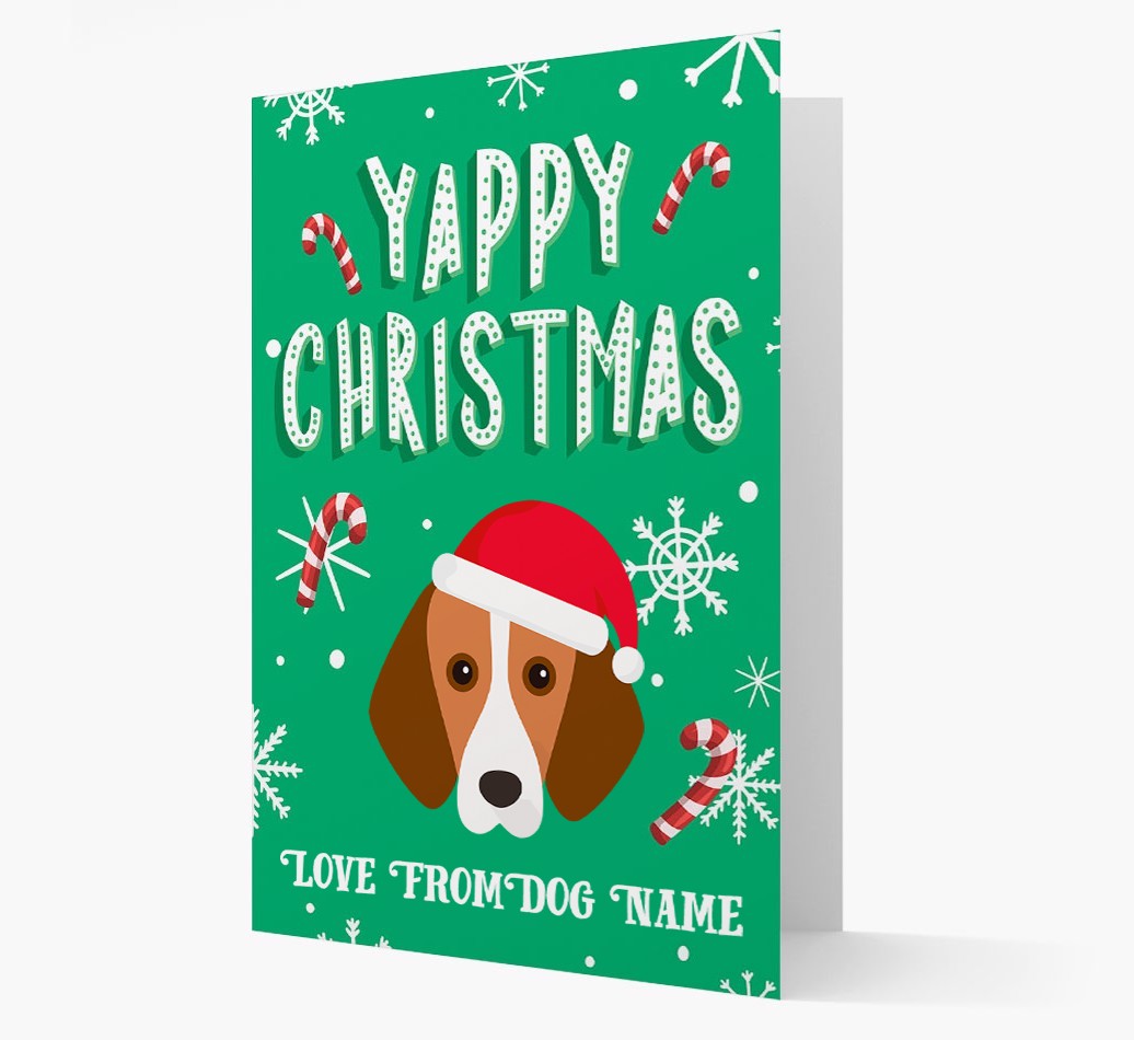 Yappy Christmas: Personalized {breedFullName} Christmas Card