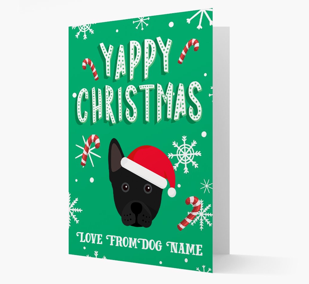 Yappy Christmas: Personalized {breedFullName} Christmas Card