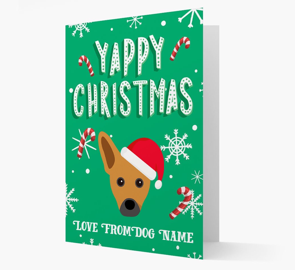 Yappy Christmas: Personalized {breedFullName} Christmas Card