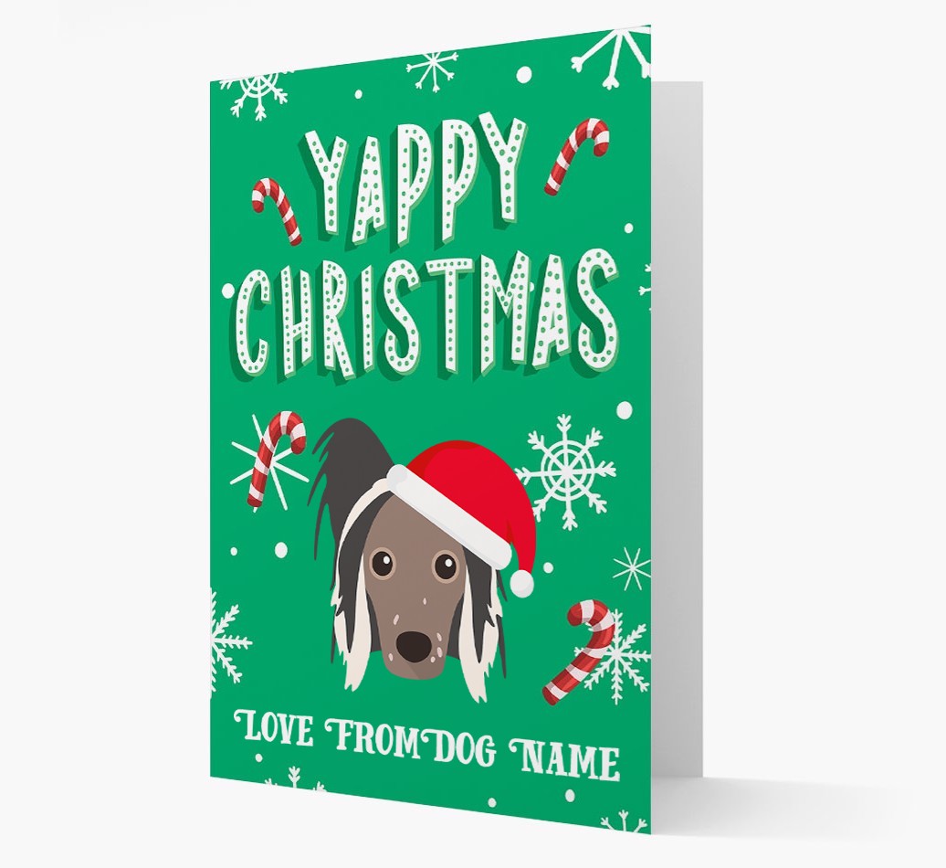 Yappy Christmas: Personalized {breedFullName} Christmas Card