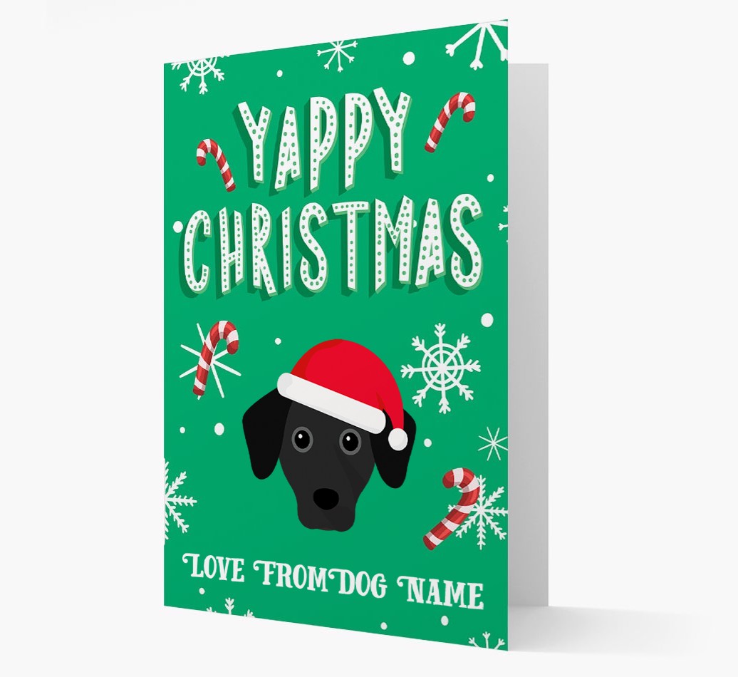 Yappy Christmas: Personalized {breedFullName} Christmas Card