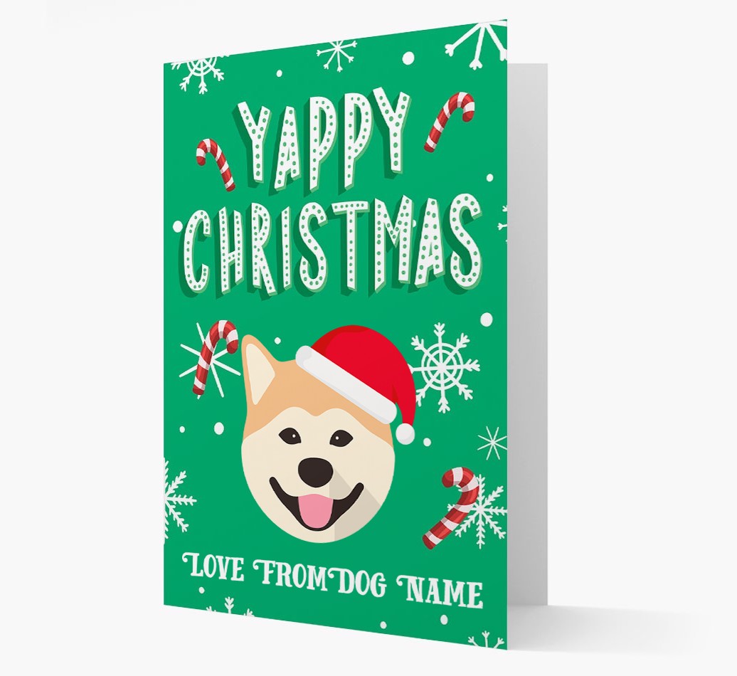 Yappy Christmas: Personalized {breedFullName} Christmas Card