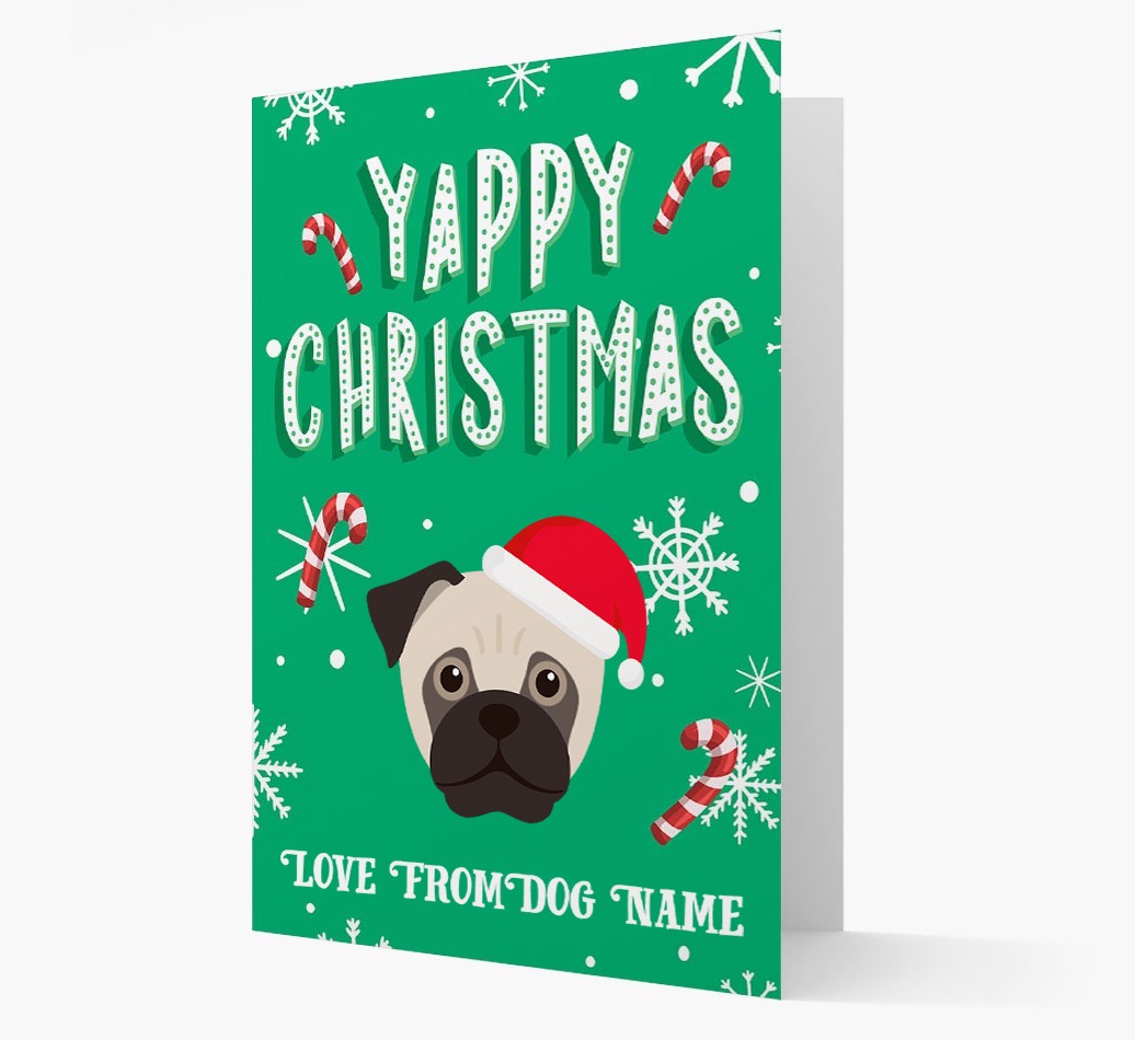 Yappy Christmas: Personalized {breedFullName} Christmas Card
