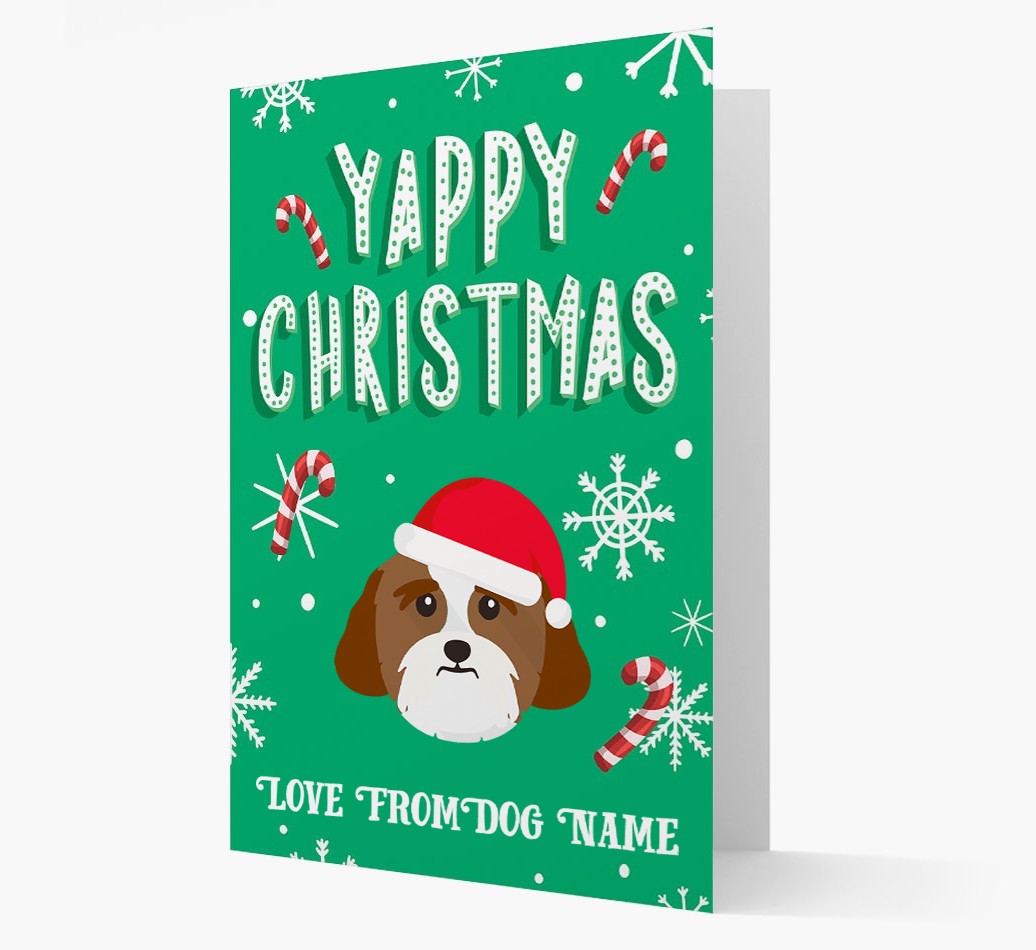 Yappy Christmas: Personalized {breedFullName} Christmas Card