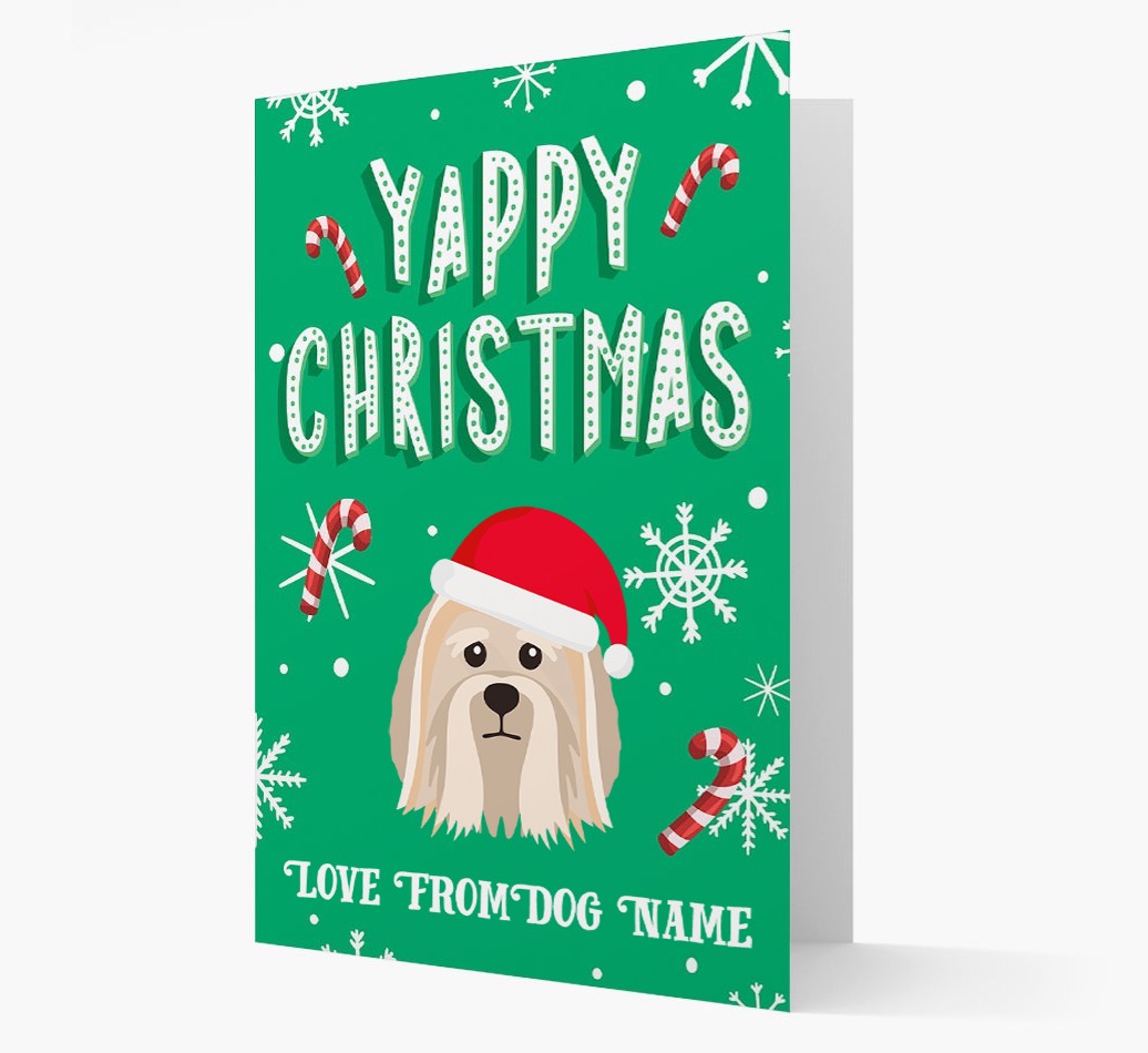 Yappy Christmas: Personalized {breedFullName} Christmas Card