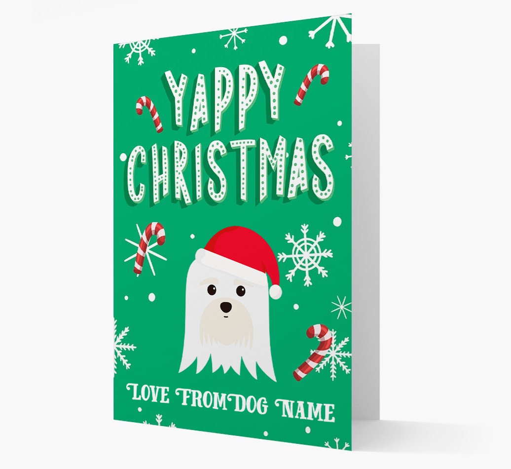 Yappy Christmas: Personalized {breedFullName} Christmas Card