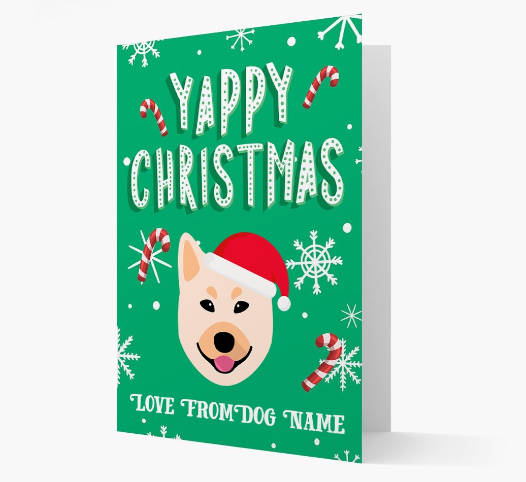 Yappy Christmas: Personalized {breedFullName} Christmas Card