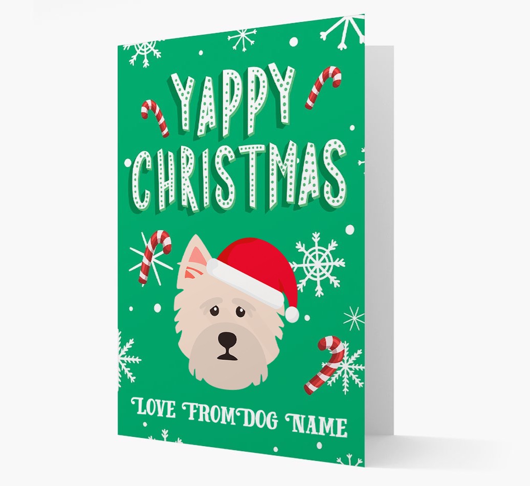 Yappy Christmas: Personalized {breedFullName} Christmas Card