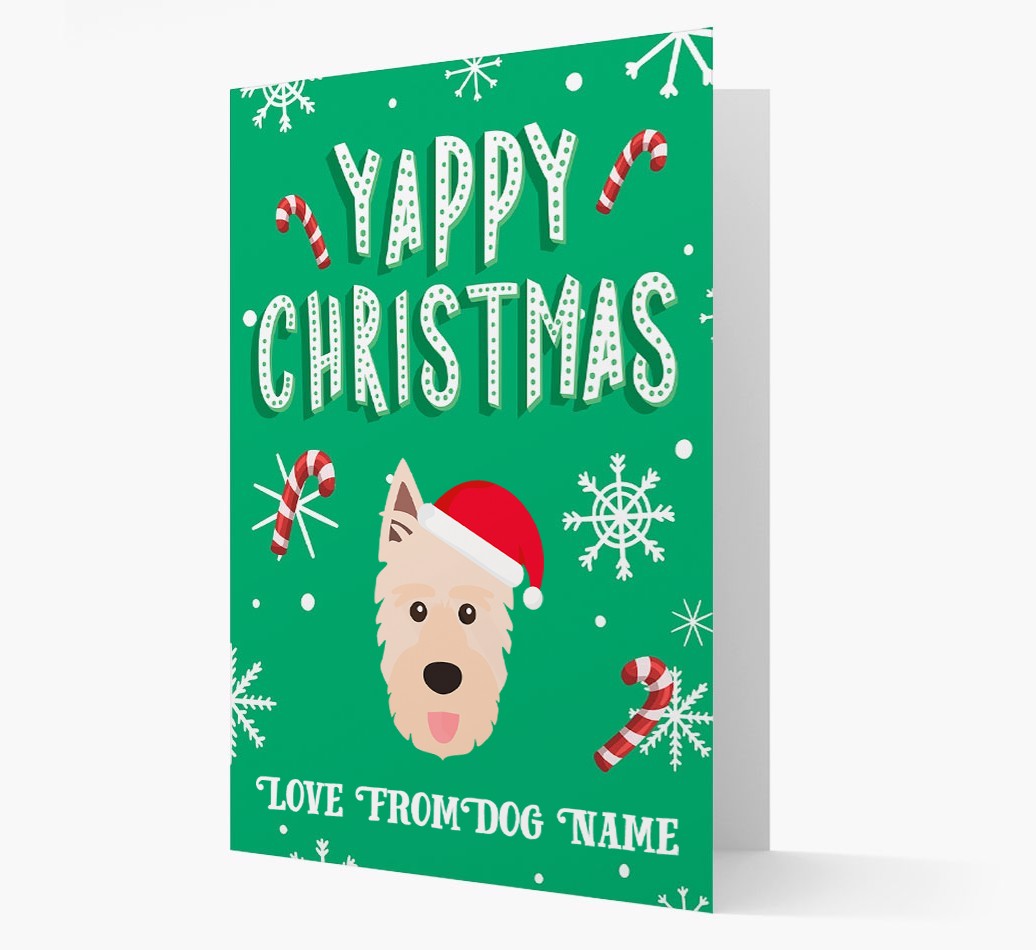 Yappy Christmas: Personalized {breedFullName} Christmas Card