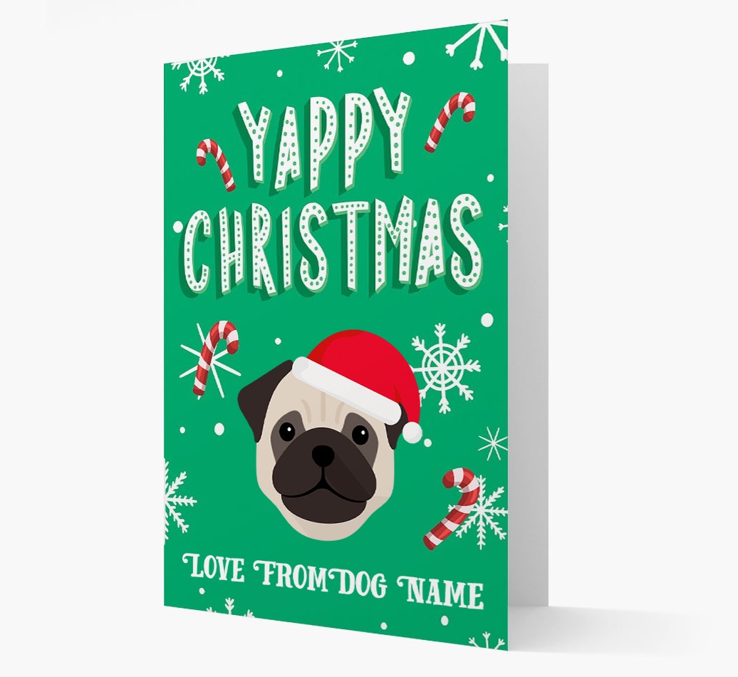 Yappy Christmas: Personalized {breedFullName} Christmas Card