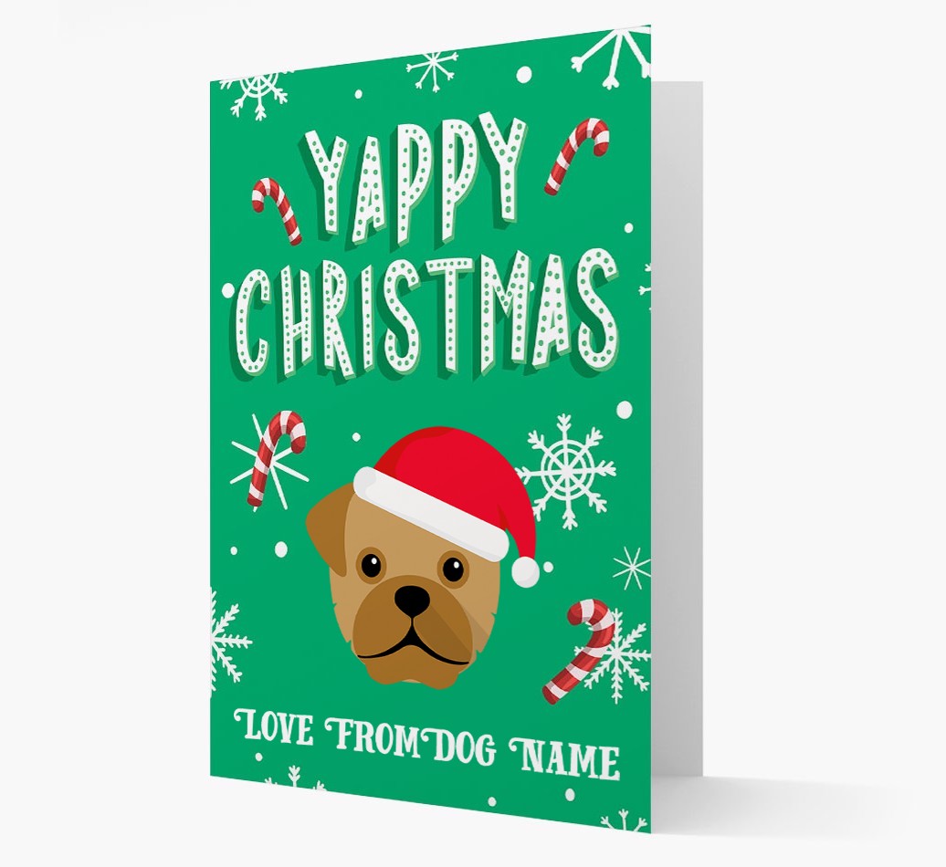 Yappy Christmas: Personalized {breedFullName} Christmas Card