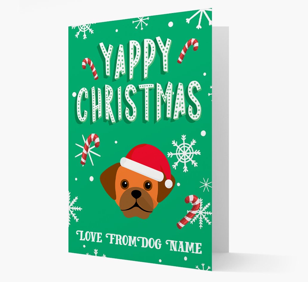 Yappy Christmas: Personalized {breedFullName} Christmas Card