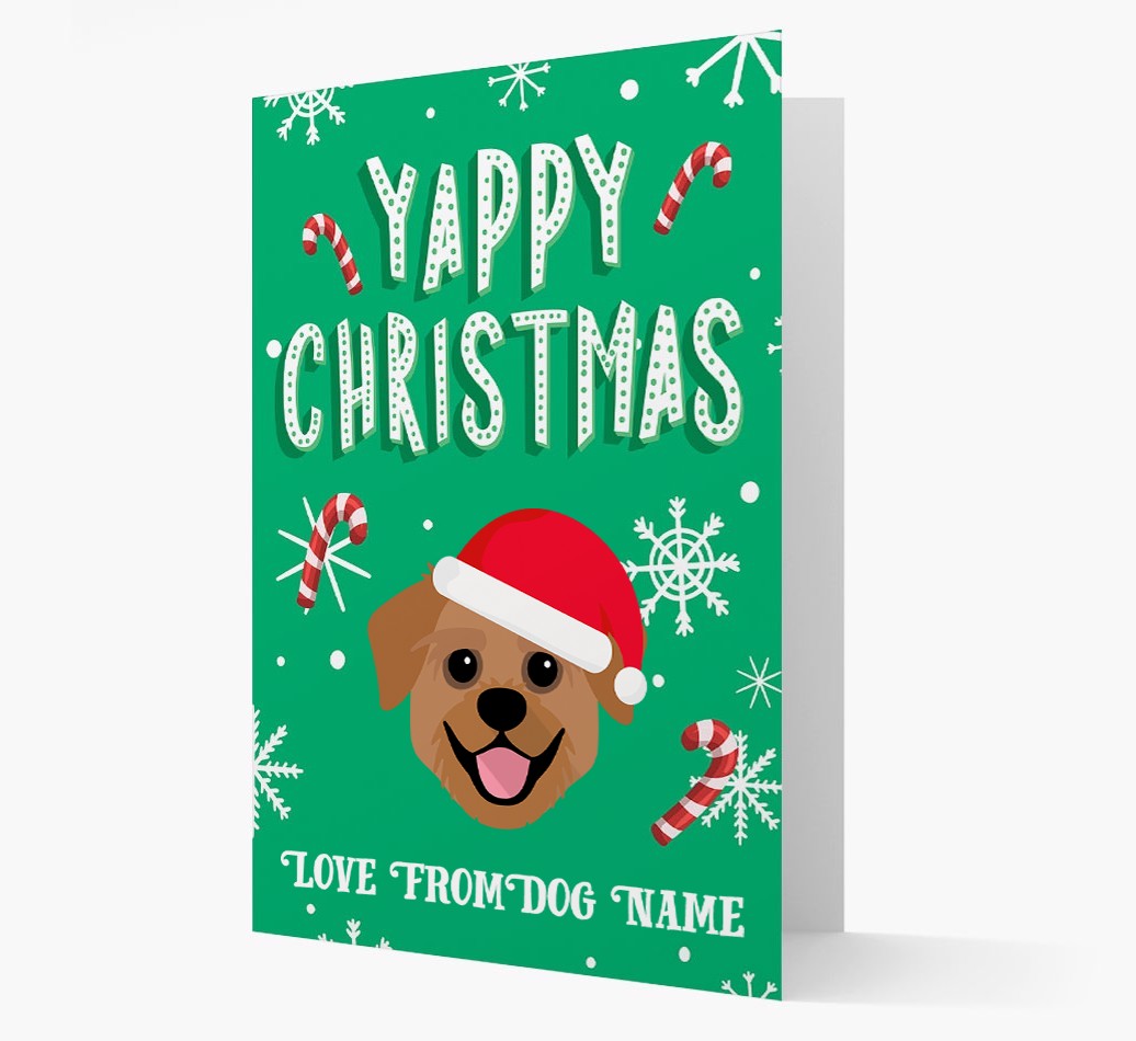 Yappy Christmas: Personalized {breedFullName} Christmas Card