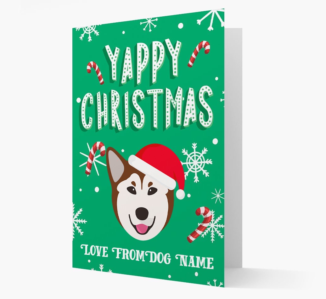 Yappy Christmas: Personalized {breedFullName} Christmas Card