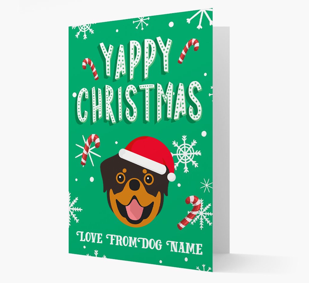 Yappy Christmas: Personalized {breedFullName} Christmas Card