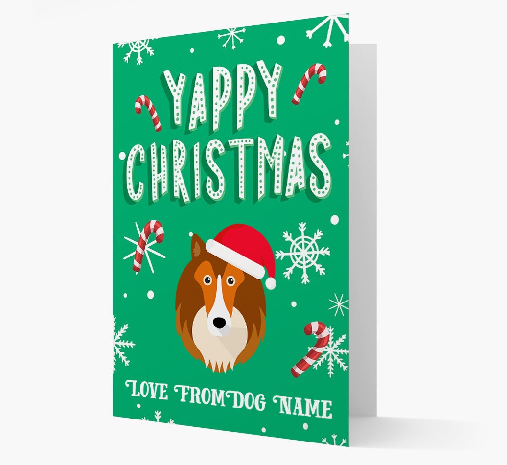 Yappy Christmas: Personalized {breedFullName} Christmas Card