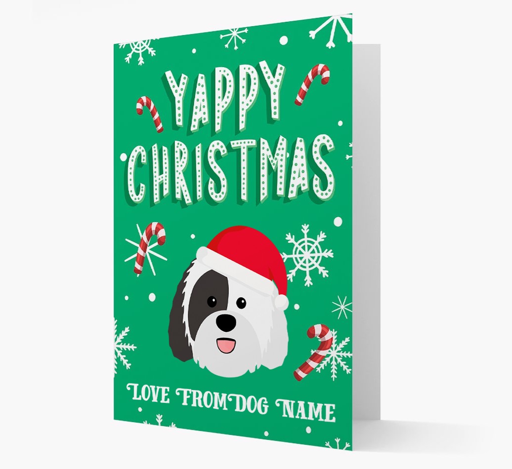Yappy Christmas: Personalized {breedFullName} Christmas Card