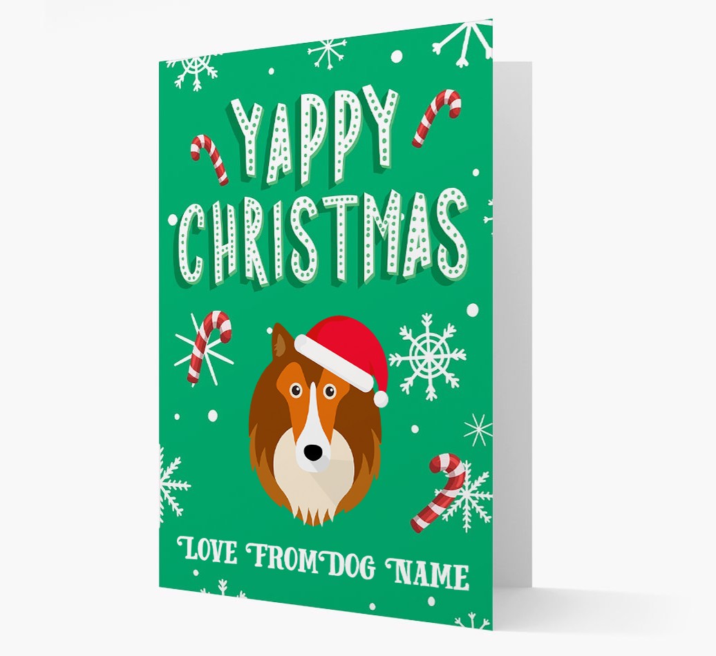 Yappy Christmas: Personalized {breedFullName} Christmas Card