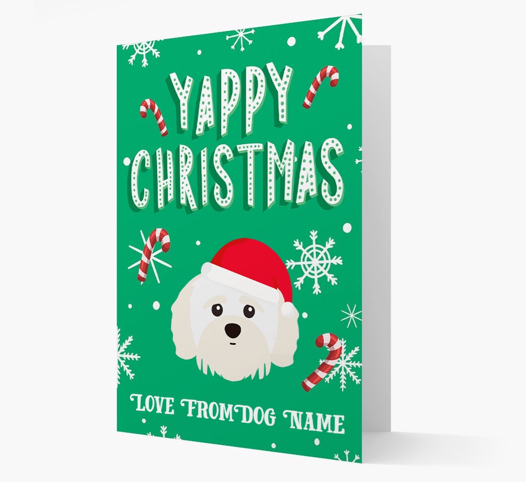 Yappy Christmas: Personalized {breedFullName} Christmas Card