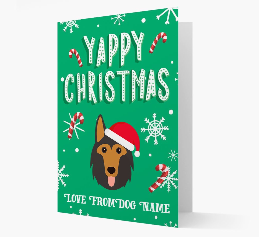 Yappy Christmas: Personalized {breedFullName} Christmas Card