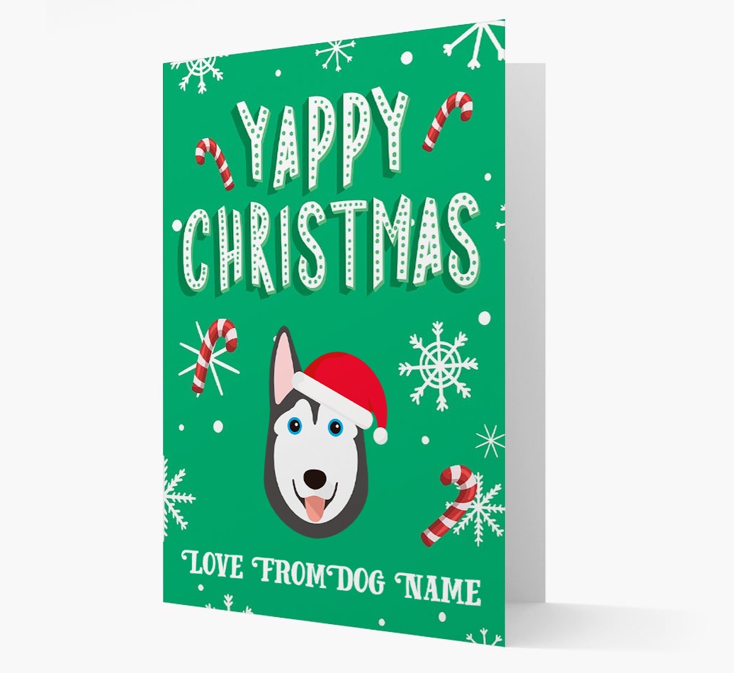 Yappy Christmas: Personalized {breedFullName} Christmas Card