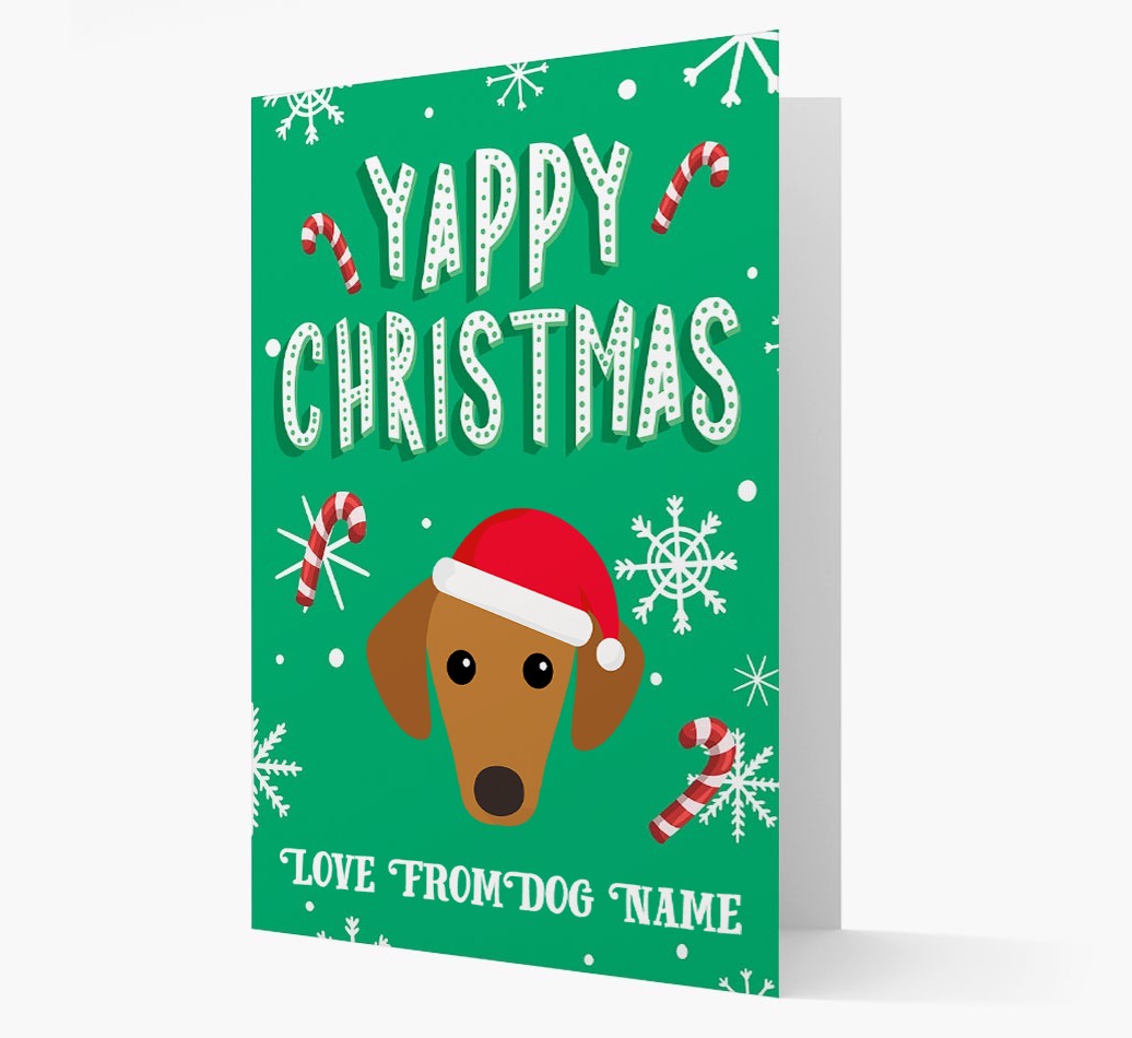 Yappy Christmas: Personalized {breedFullName} Christmas Card