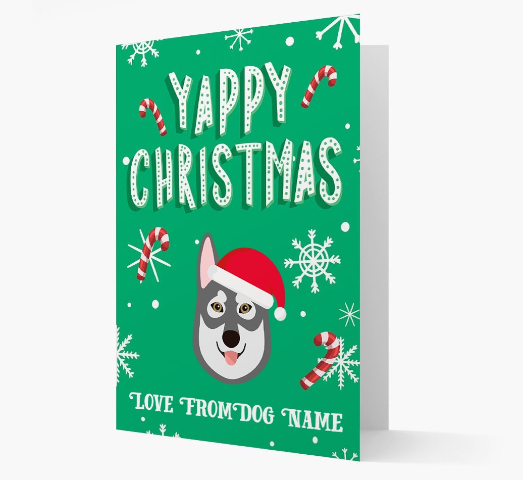 Yappy Christmas: Personalized {breedFullName} Christmas Card