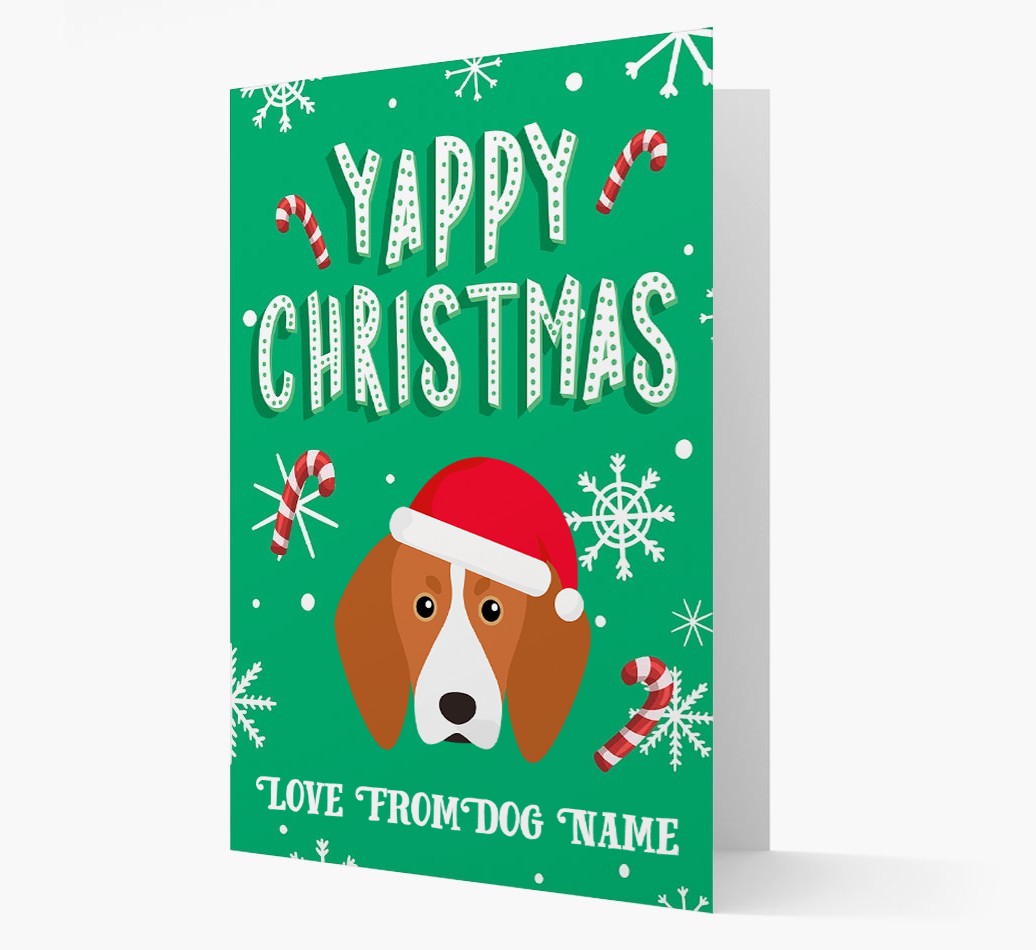 Yappy Christmas: Personalized {breedFullName} Christmas Card