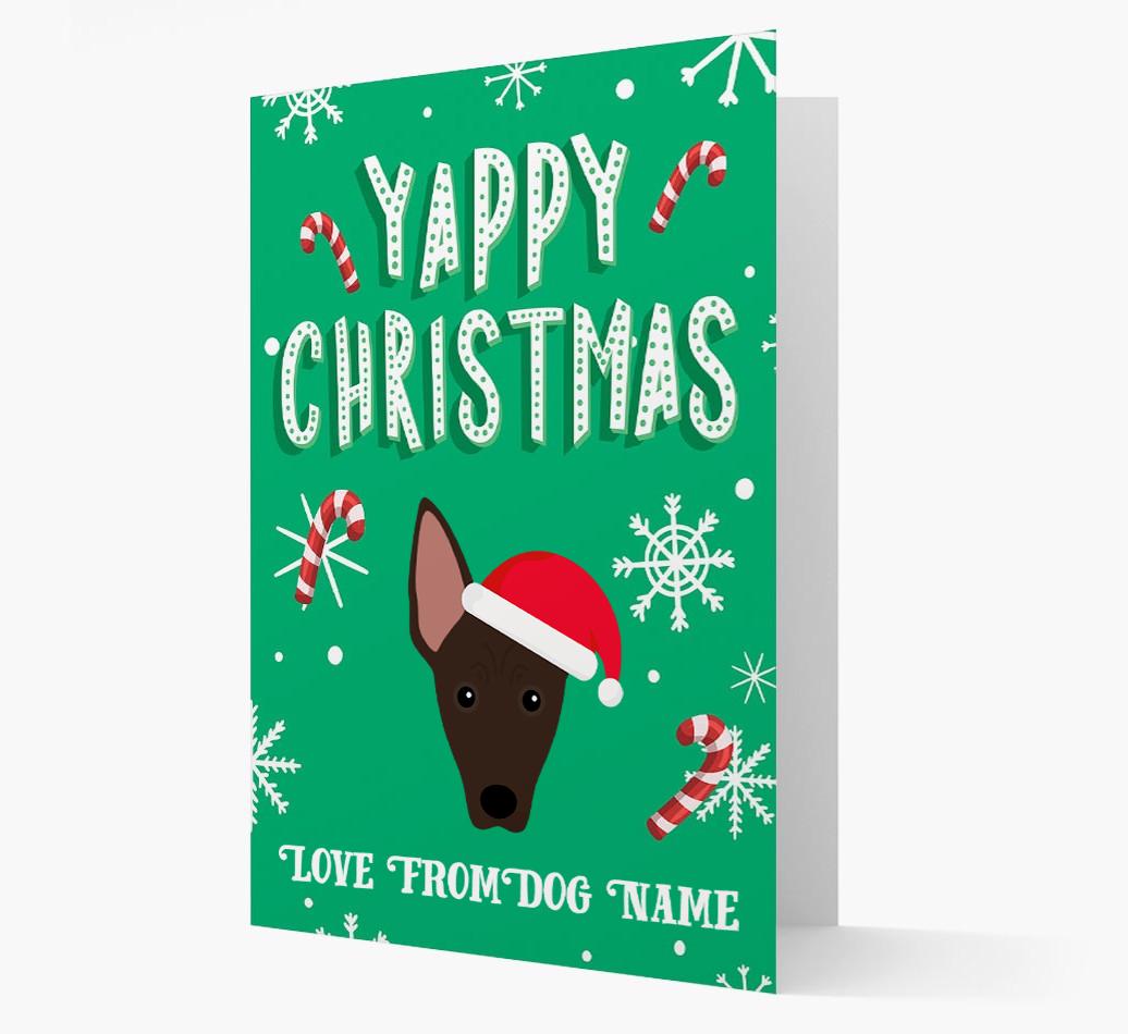 Yappy Christmas: Personalized {breedFullName} Christmas Card
