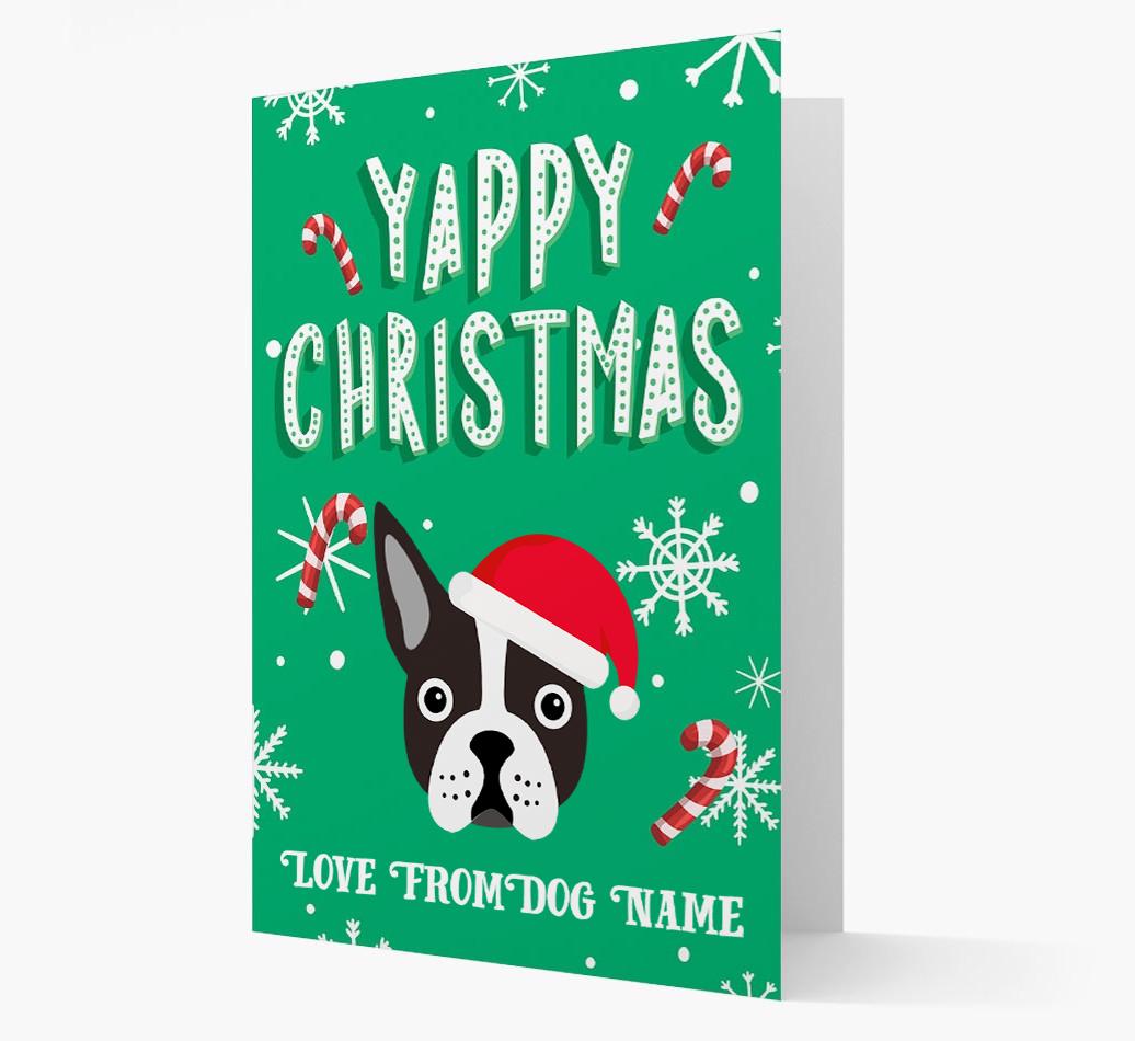 Yappy Christmas: Personalized {breedFullName} Christmas Card