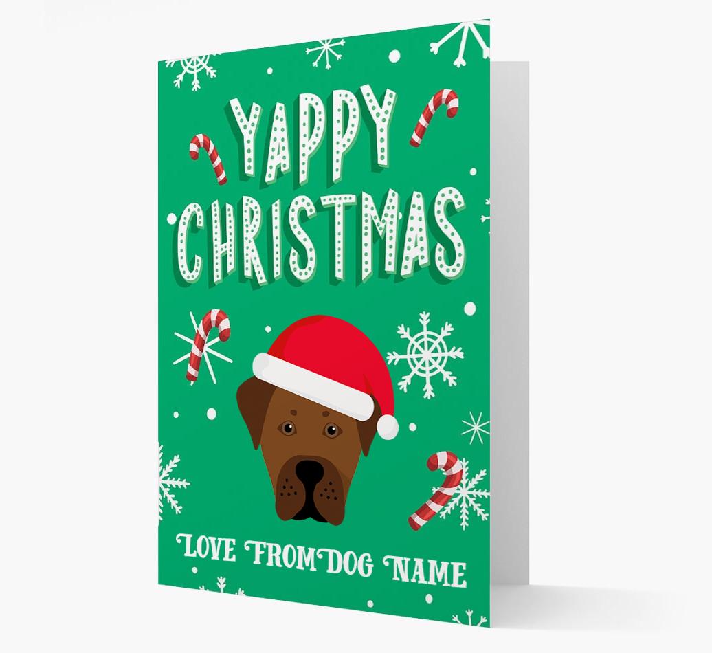 Yappy Christmas: Personalized {breedFullName} Christmas Card