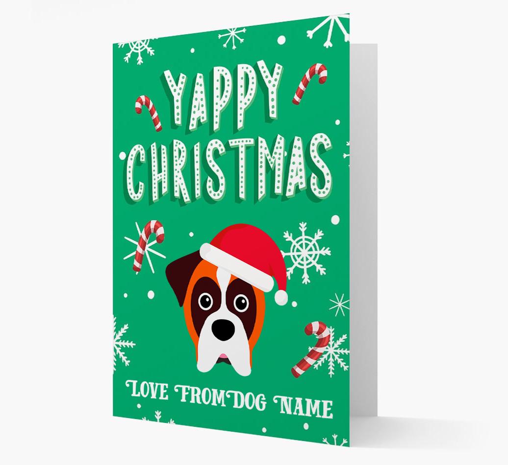 Yappy Christmas: Personalized {breedFullName} Christmas Card