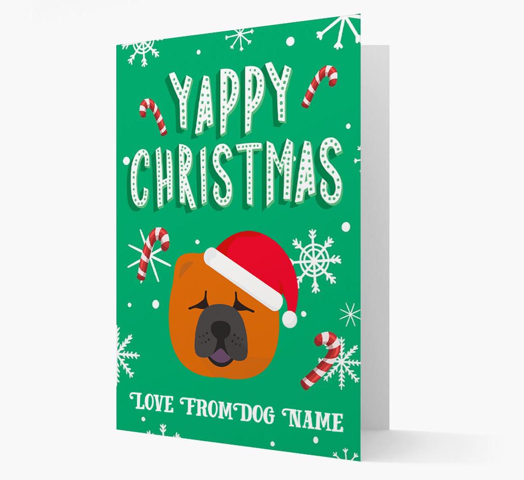 Yappy Christmas: Personalized {breedFullName} Christmas Card