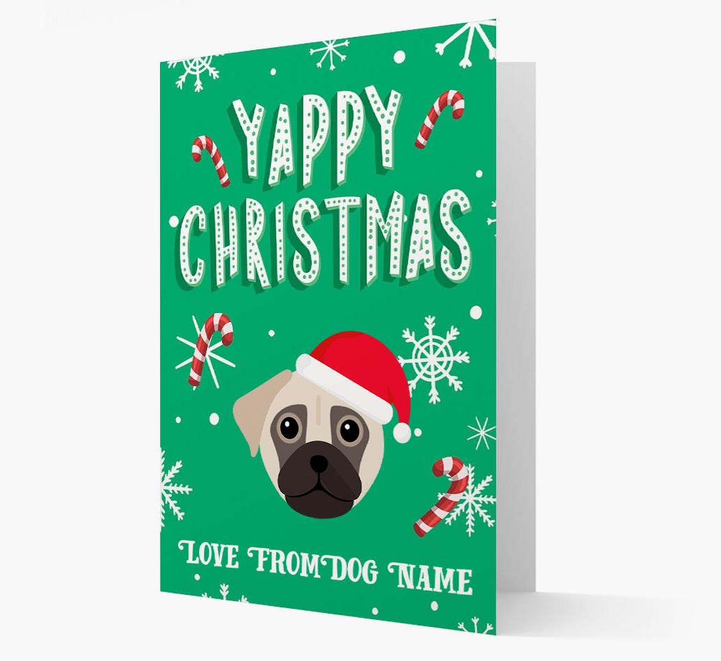 Yappy Christmas: Personalized {breedFullName} Christmas Card