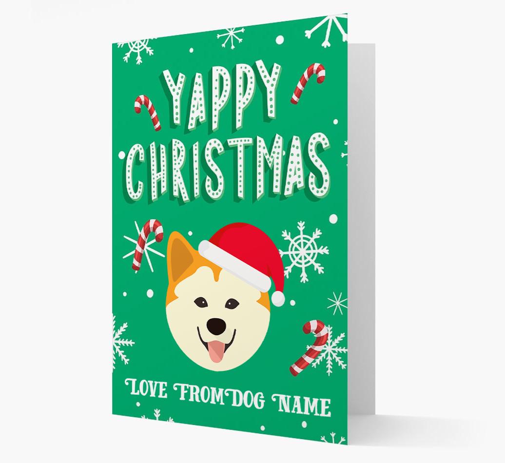 Yappy Christmas: Personalized {breedFullName} Christmas Card