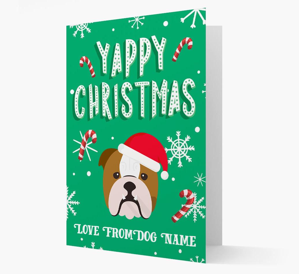 Yappy Christmas: Personalized {breedFullName} Christmas Card