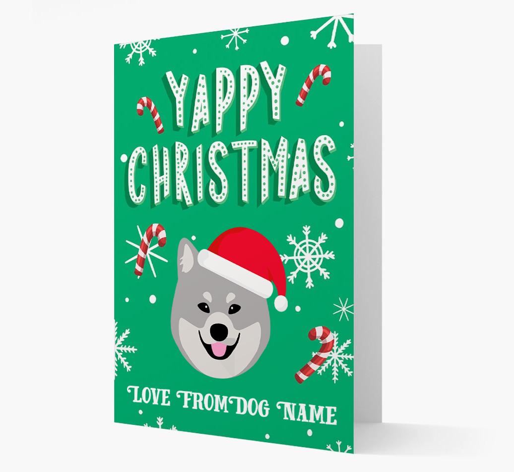 Yappy Christmas: Personalized {breedFullName} Christmas Card