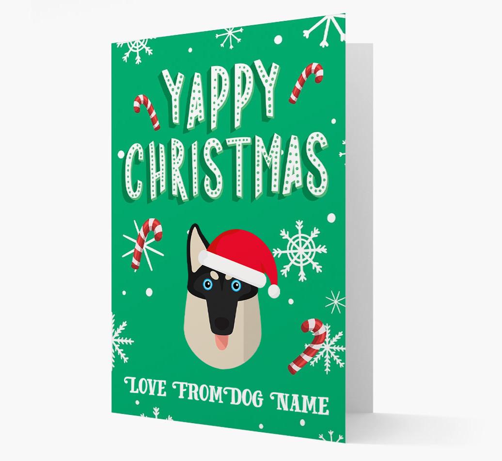 Yappy Christmas: Personalized {breedFullName} Christmas Card