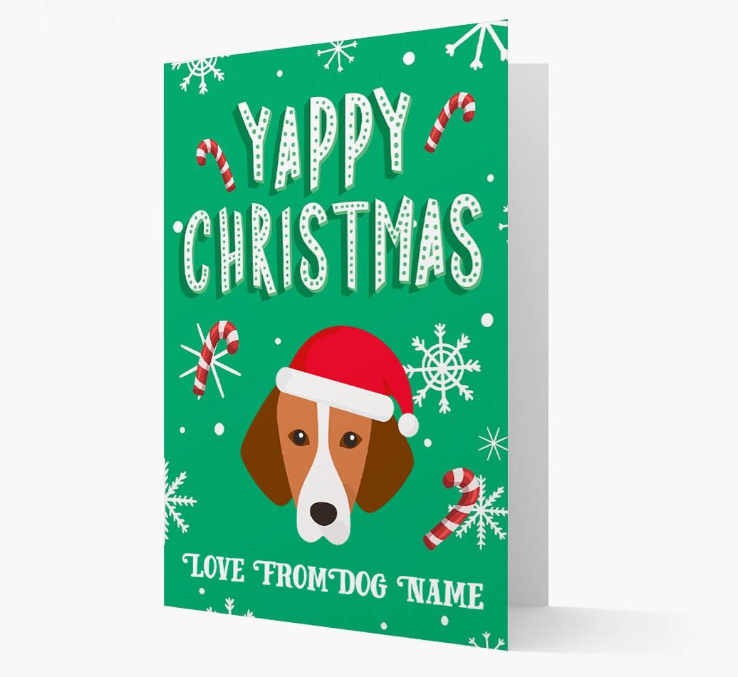 Yappy Christmas: Personalized {breedFullName} Christmas Card