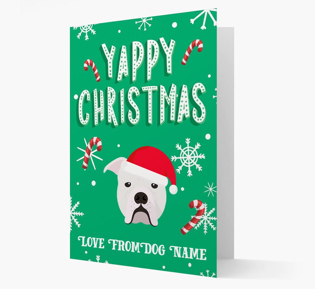 Yappy Christmas: Personalized {breedFullName} Christmas Card
