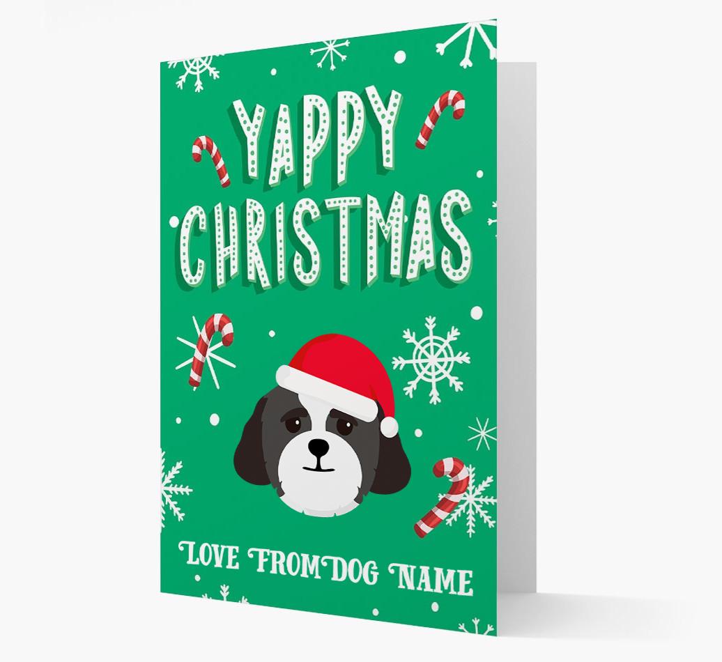 Yappy Christmas: Personalized {breedFullName} Christmas Card
