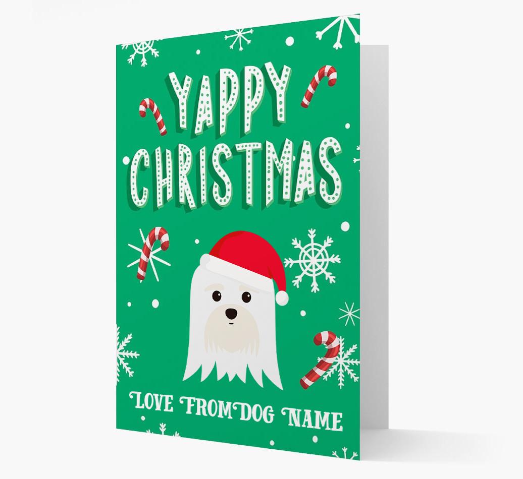 Yappy Christmas: Personalized {breedFullName} Christmas Card