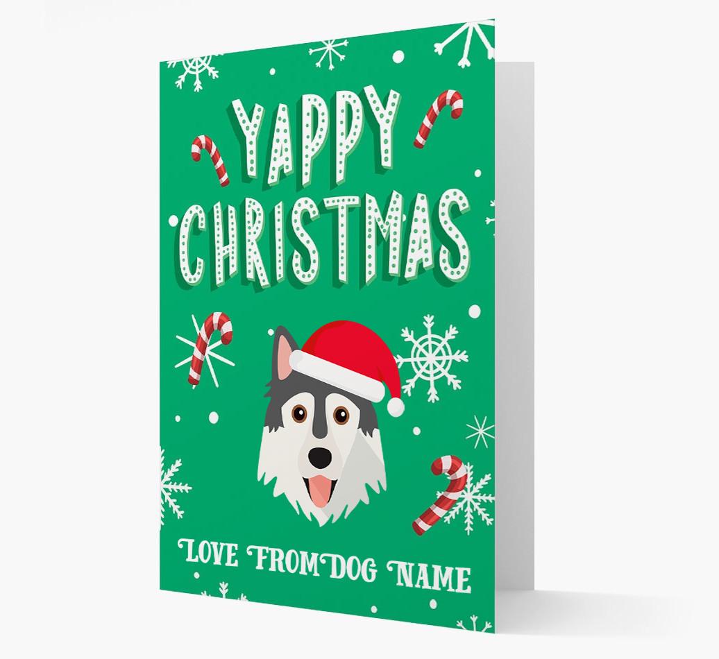 Yappy Christmas: Personalized {breedFullName} Christmas Card