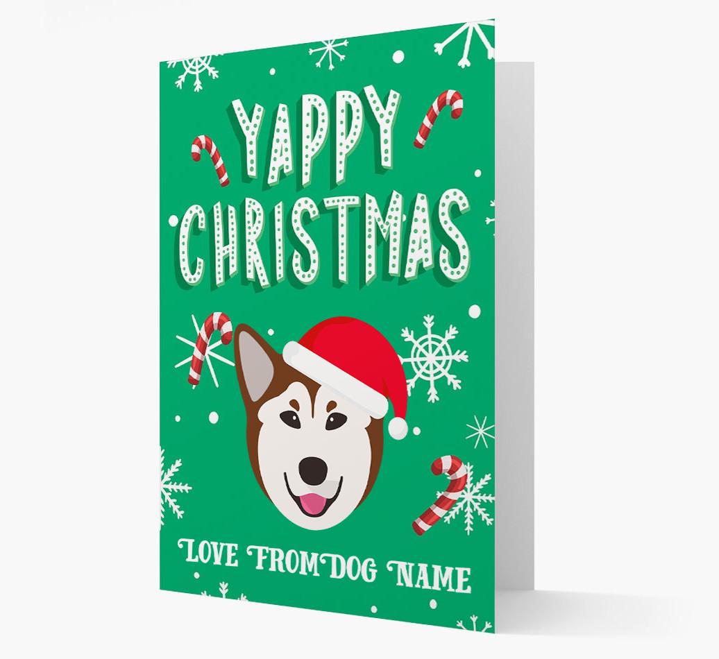 Yappy Christmas: Personalized {breedFullName} Christmas Card